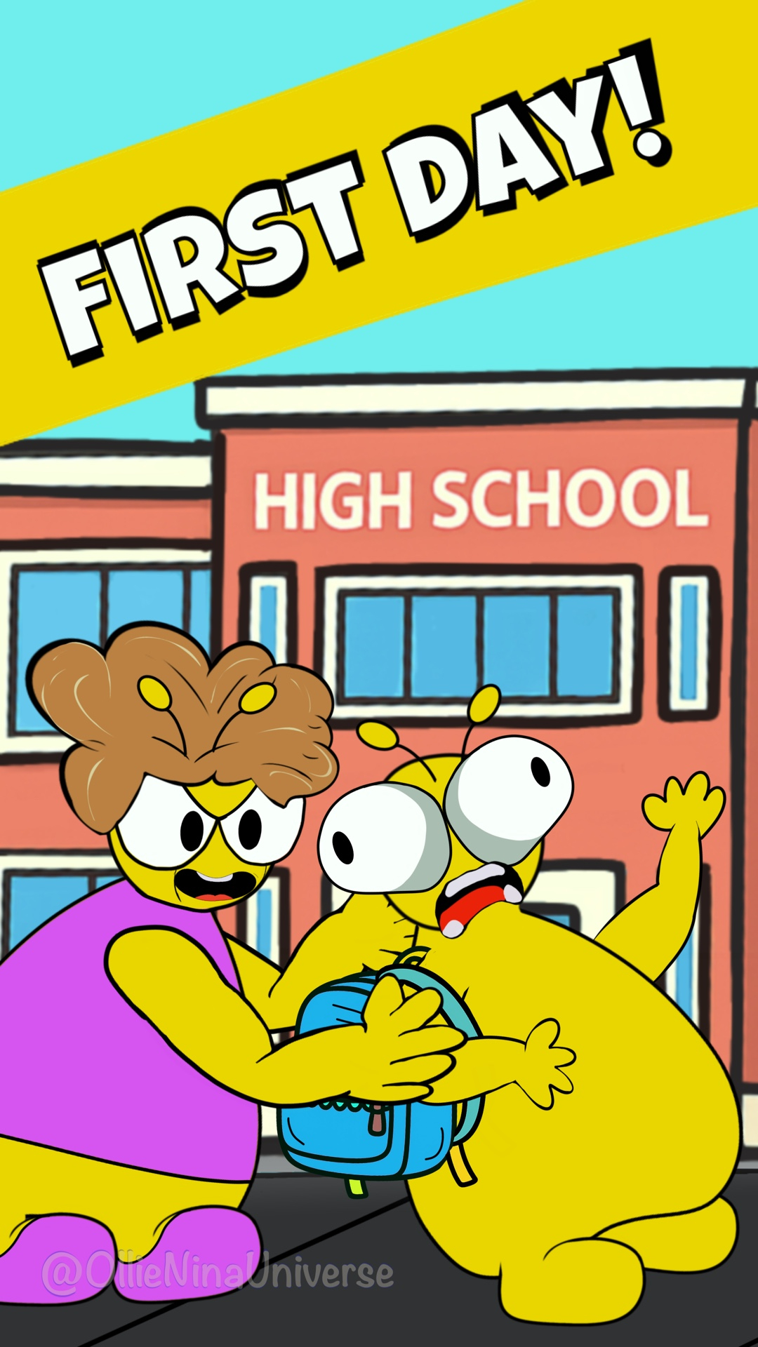 Ollie's Hilarious First Day Adventure😂🎒